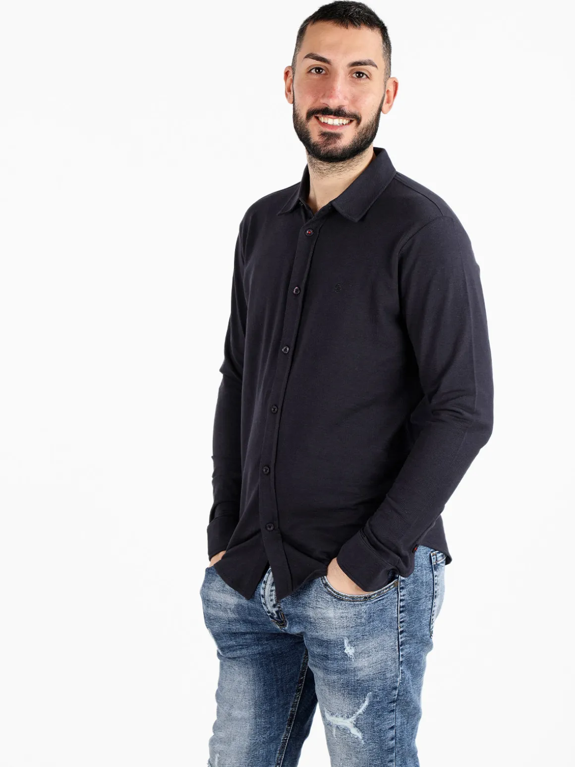 Coveri Moving Polo camicia in cotone da uomo