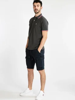 Coveri Moving Polo da uomo in cotone piquet a maniche corte