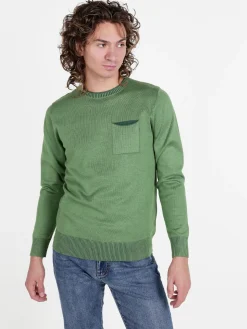 Coveri Moving Pullover da uomo in maglia con taschino