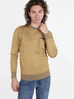 Coveri Moving Pullover da uomo in maglia con taschino