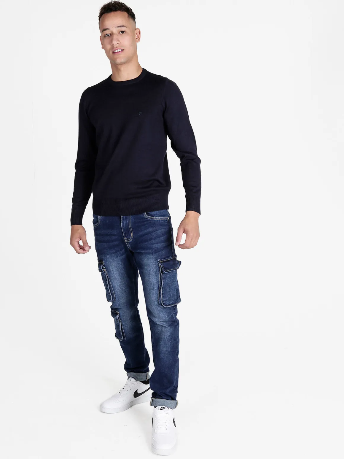 Coveri Moving Pullover girocollo da uomo tinta unita