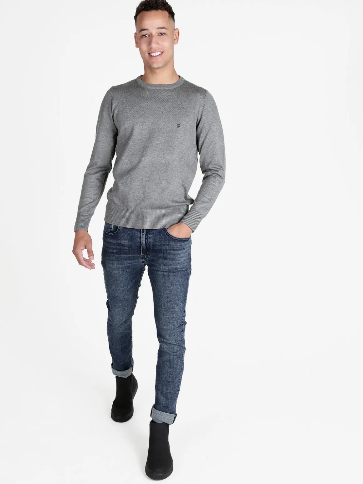 Coveri Moving Pullover girocollo da uomo tinta unita