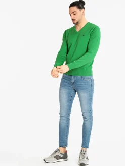 Coveri Moving Pullover leggero da uomo con scollo a V
