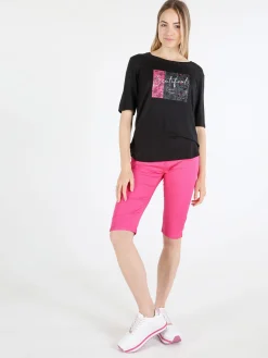 Coveri Moving T-shirt da donna con stampa e strass