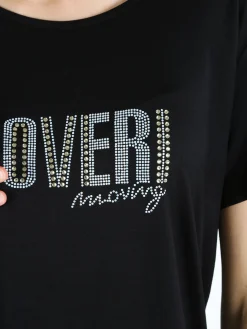 Coveri Moving T-shirt da donna con strass