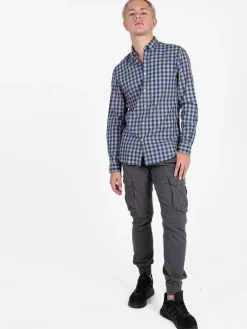 Coveri Viale Morin Camicia uomo a quadri in cotone a maniche lunghe