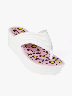 Coveri World Ciabatte donna a infradito in gomma con zeppa