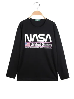 Cuba10 T-shirta da ragazza a maniche lunghe con scritta