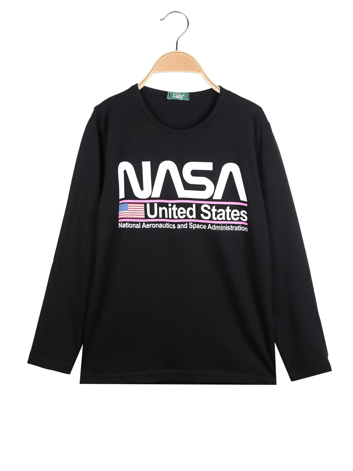 Cuba10 T-shirta da ragazza a maniche lunghe con scritta
