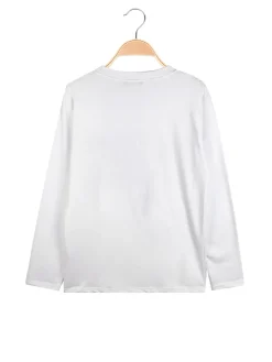 Cuba10 T-shirta da ragazza a maniche lunghe con scritta