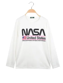 Cuba10 T-shirta da ragazza a maniche lunghe con scritta