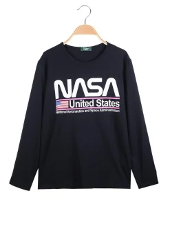 Cuba10 T-shirta da ragazza a maniche lunghe con scritta