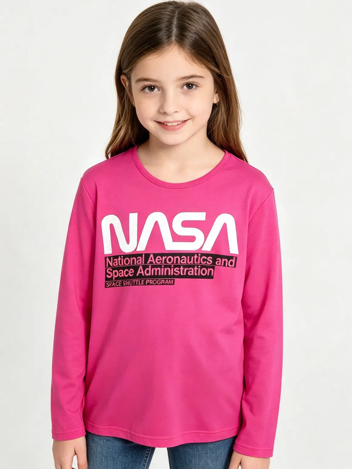 Cuba10 T-shirt da ragazza a maniche lunghe con scritta