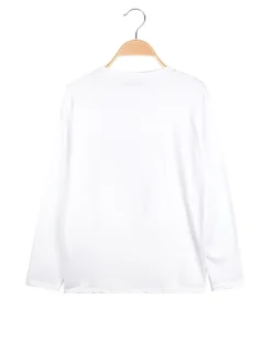 Cuba10 T-shirt da ragazzo a maniche lunghe con scritta