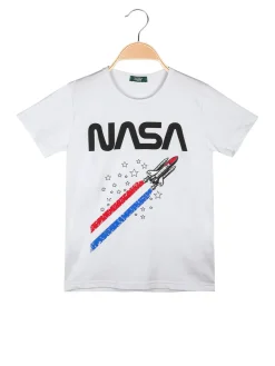 Cuba10 T-shirt da ragazzo in cotone con logo