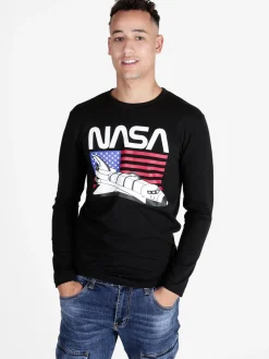 Cuba10 T-shirt uomo a maniche lunghe con stampa