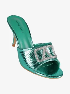 Dame Rose Ciabatte donna con tacco e strass