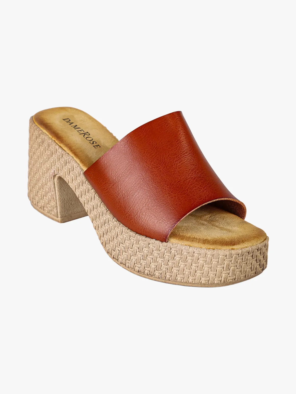 Dame Rose Ciabatte donna con tacco e plateau