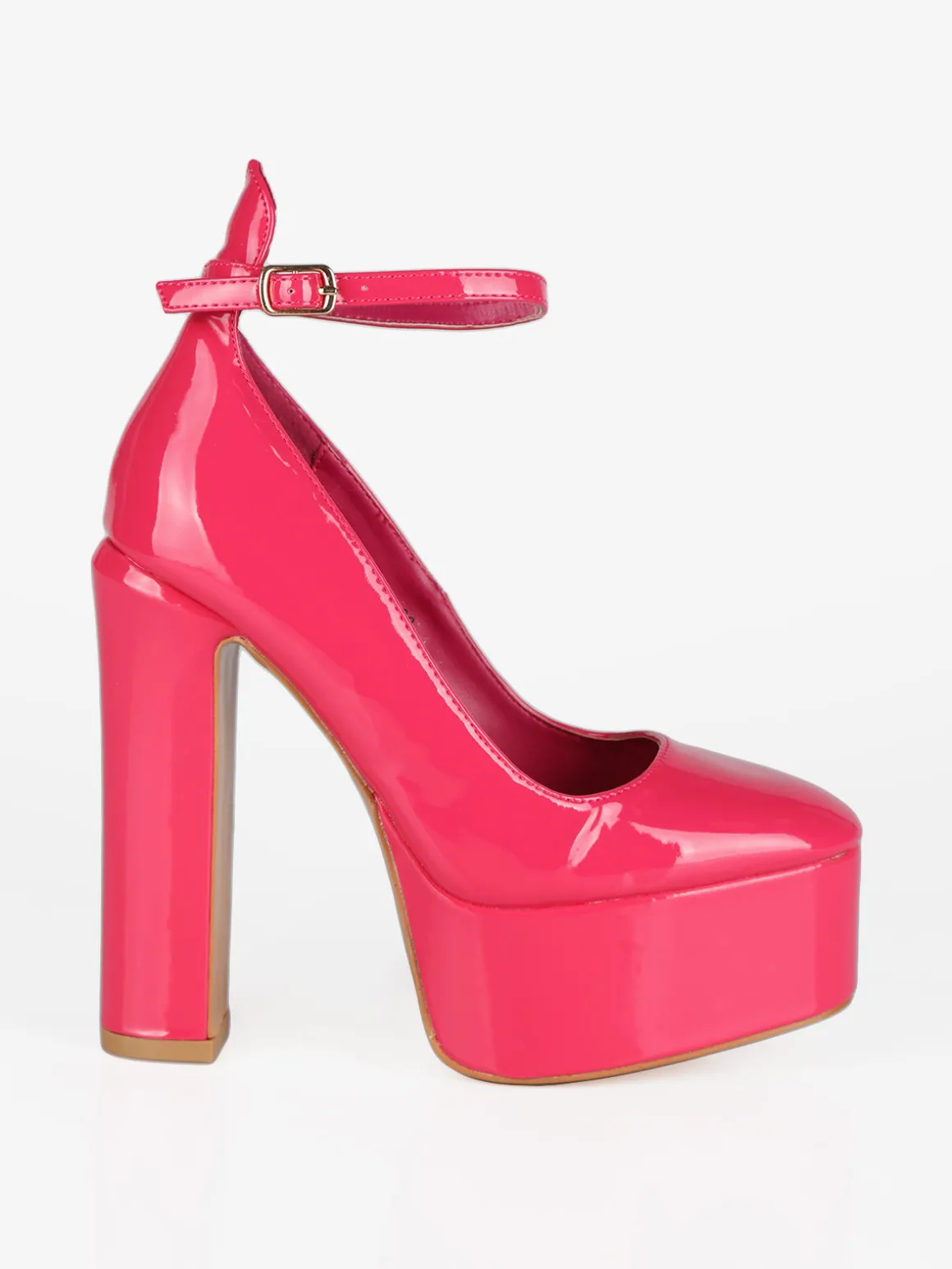 Dame Rose Decolletè donna con tacco e plateau