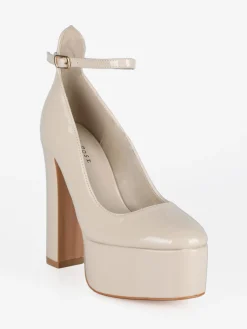 Dame Rose Decolletè donna con tacco e plateau