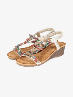 Dame Rose Sandali donna con fasce intrecciate decorate