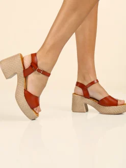Dame Rose Sandali donna con tacco e plateau