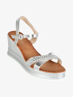 Dame Rose Sandali donna con zeppa e strass