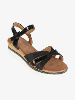 Dame Rose Sandali donna glitter con zeppa