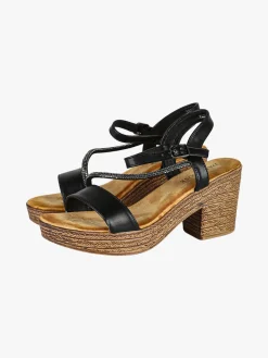 Dame Rose Sandali donna strass con tacco e plateau