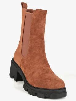 Dame Rose Stivaletti in pelle scamosciata donna con tacco e plateau