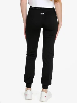 Dance Pantaloni donna sportivi con coulisse e polsini - nero