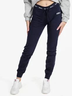 Dance Pantaloni donna sportivi con coulisse e polsini - blu scuro