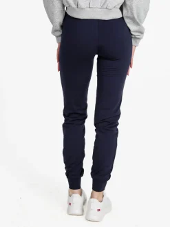 Dance Pantaloni donna sportivi con coulisse e polsini - blu scuro