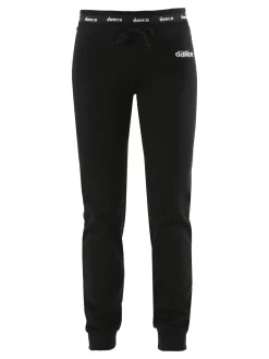 Dance Pantaloni sportivi da donna con polsini e coulisse in vita - nero