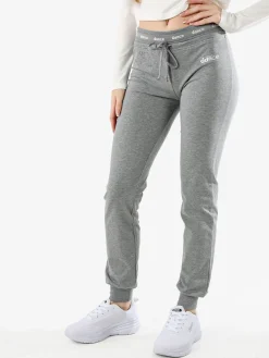 Dance Pantaloni sportivi da donna con polsini e coulisse in vita - grigio
