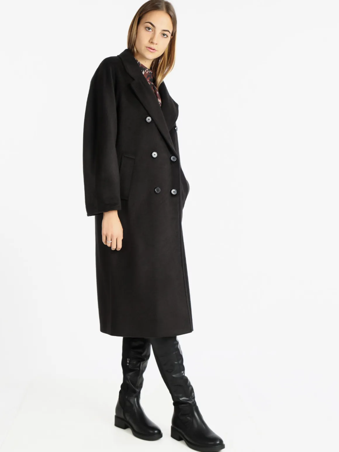 Daystar Cappotto lungo doppiopetto donna