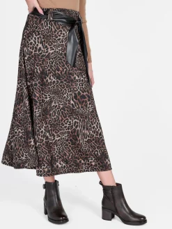 Daystar Gonna midi animalier da donna