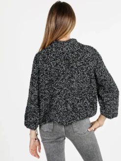 Daystar Maglione donna in bouclè - nero