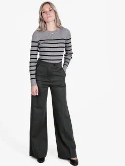 Daystar Pantaloni casual da donna a vita alta