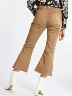 Daystar Pantaloni cropped da donna con finale a zampa