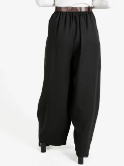 Daystar Pantaloni donna casual a palloncino con cintura - nero