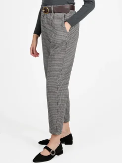 Daystar Pantaloni scozzesi da donna con cintura