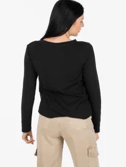 Daystar T-shirt donna a maniche lughe con scollo V