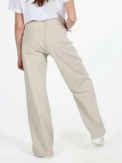 3-D Denim Pantaloni donna con strass a gamba larga