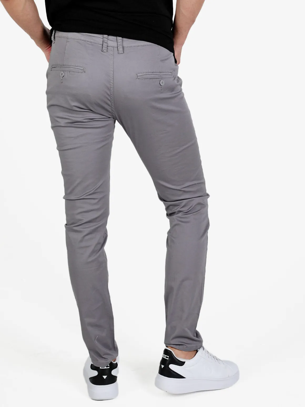 3-D Dimensione Pantaloni casual da uomo in cotone