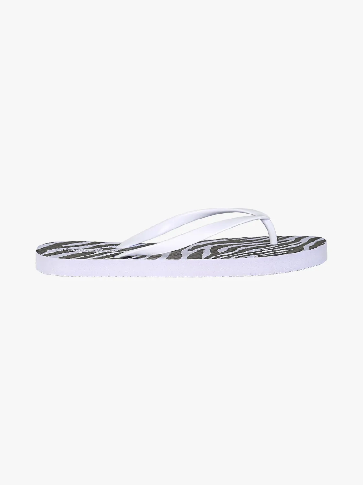 De Fonseca Infradito donna animalier in gomma - bianco