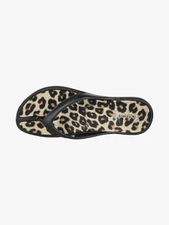 De Fonseca Infradito donna da mare in gomma animalier - nero