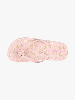 De Fonseca Infradito mare da bambina in gomma con glitter - rosa