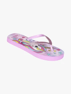 De Fonseca Infradito unicorno da bambina in gomma - lilla
