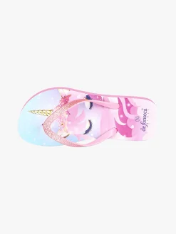 De Fonseca Infradito unicorno da bambina in gomma - rosa